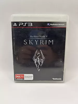 The Elder Scrolls V Skyrim PS3 PlayStation 3 Complete With Manual & Map • $10.27