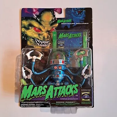 1996 Vintage Trendmasters Mars Attacks Topps Doom Robot Figure New Sealed Rare • $19.99