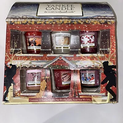 Yankee Candle Christmas House Votive Gift Set 12 Pack • £13.50