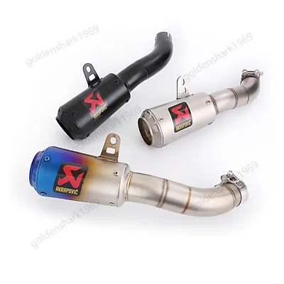 For Yamaha YZF R3 R25 MT-03 MT25 Exhaust Pipe Black Blue Muffler Silencers Tips • $103.67