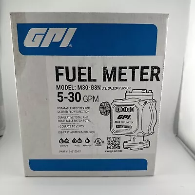 NEW - GPI M30-G8N 5-30GPM 1  NPT Mechanical Fuel Meter • $89.99