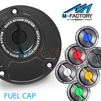 BLACK CNC Quick Action Fuel Cap For Kawasaki ZRX 1200 S / R 02-05 04 03 • $67.31