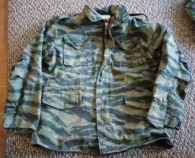 Tiger Stripe Jungle Camouflage Military Vietnam M-65 Field Coat Army M65 Jacket • $85