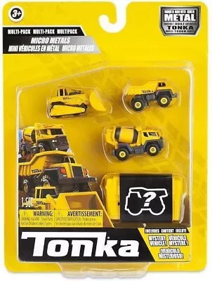 Tonka - Micro Metals Multipack - Dump Truck Cement Mixer Bull Dozer  Garbage • $37.99