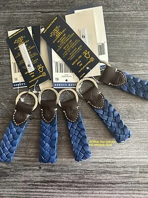 NWT Polo Ralph Lauren Leather Pony Key Chain Key Ring Key Fob  BROWN / BLUE  • $19.99