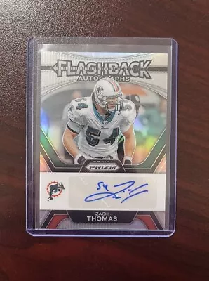 2023 Panini Prizm Zach Thomas Flashback Silver Prizm Auto /100 Miami Dolphins • $24.99