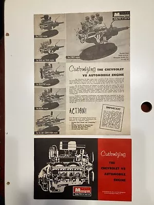 Vintage Monogram Chevrolet 1/8 Scale Engine Pe 62 283 V-8 Engine Instructions • $25