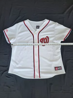 Washington Nationals Majestic Jersey Mens XXL No Name Small Stain On Back Sleeve • $21.25