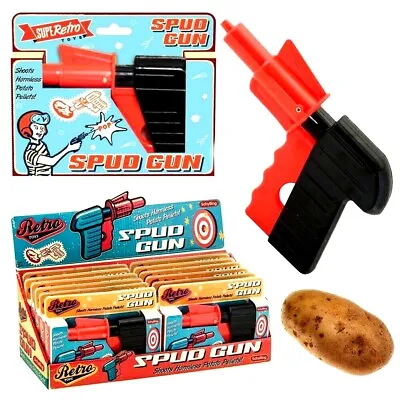 £4.99 • Buy Potato Spud Gun Toy Classic Retro Pistol Shooter Joke Kids Children's Fun Gift