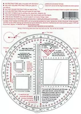 RM Products Military Round Protractor • $15.49