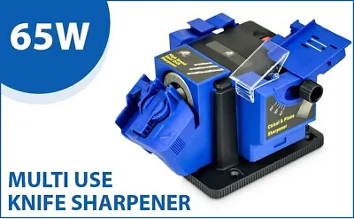 £21.75 • Buy 65W Knife Sharpener Machine Multi Use Scissor Drill Bits Chisels Grinding Tools
