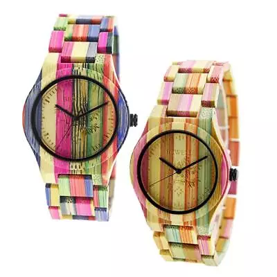 Bewell Handmade Colorful Bamboo Wood Watch  Fashion WristWatch • $61.45