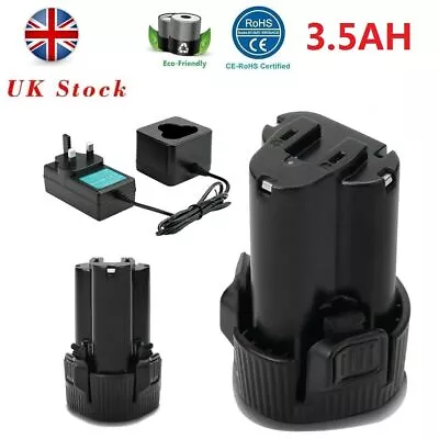 3.5Ah 10.8V Li-ion Battery/Charger For Makita DT01 BL1013 BL1014 DF330D 194550-6 • £18.90