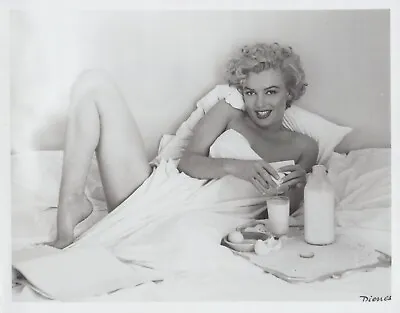 Marilyn Monroe Breakfast In Bed 1953 Andre De Dienes Masterpiece 1970s Photo 200 • $3999.99