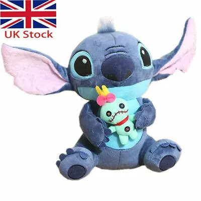 LILO & STITCH Stitch And Scrump 24cm/9.6  Soft Plush Stuffed Doll Toy Kids Gifts • £8.40