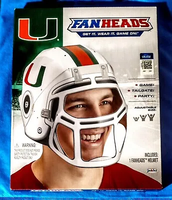 University Of Miami Hurricanes College Football Helmet FAN HEAD • $8