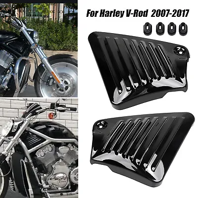 Black Airbox Frame Neck Side Covers For Harley V-Rod Night Rod Special VRSCDX • $35.13