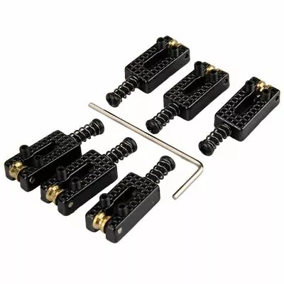 6 Roller Bridge Tremolo Saddles W/ Wrench For Fender Strat Tele Electric Guitar • $18.98