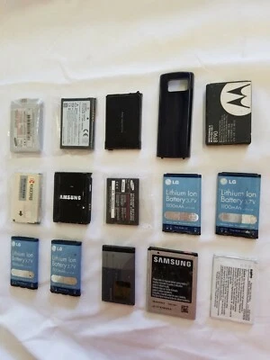 $49 • Buy Lot 15 Rare Classic Phone Batteries Samsung Juke Sanyo Incognito Motorola Flip