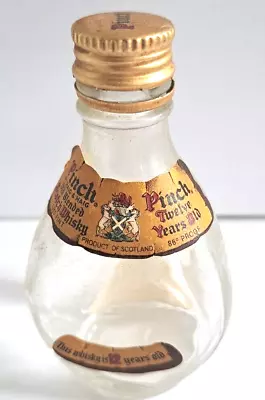 Haig & Haig PINCH SCOTCH WHISKY Miniature LIQUOR BOTTLE 1/10 Pint Triangle Empty • $7.95