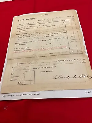 $65 • Buy CIVIL WAR 17th PENN. CALVARY EA COLLINS DISCHARGE 1863 BY SURGEON R50