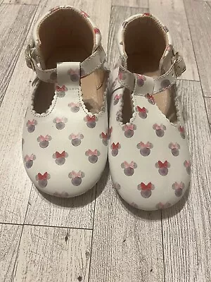 Girls Disney Minnie Mouse T-strap Shoes Toddler Size 10 FREE SHIPPING • $15