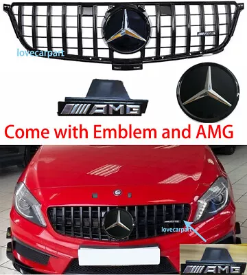 For Mercedes Benz W166 ML350 ML400 ML550 Grill 2012-2015 GT R Grille W/Emblem • $104.98