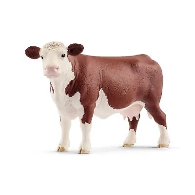 Hereford Cow Figure - Farm World - Schleich - 13867 Toy NEW • £12.99