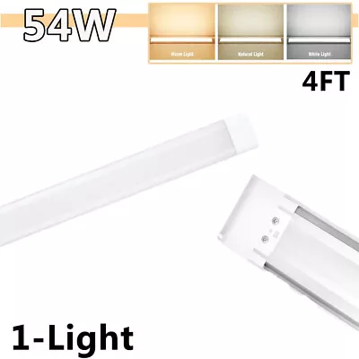 LED Batten Tube Light Dimmable 4FT 54W Ceiling Surface Mount Lamp Office Fixture • $28.99