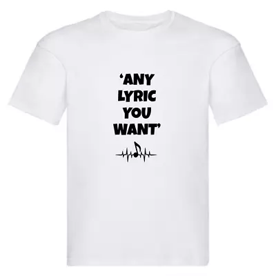 Big @ Zulu@ KID'S Tshirt Tee Shirt T LYRIC Gift Custom LYRICS • £14.99