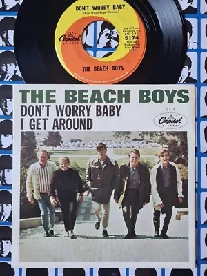 The Beach Boys Don't Worry Baby I Get Around USA Scranton Press 1964 PS 7  Vinyl • $65