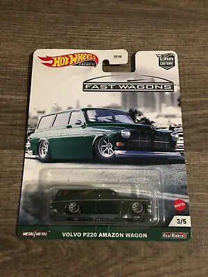 B ∞ Hot Wheels Premium Car Culture Fast Wagons Volvo P220 Amazon Wagon Estate • $9.99