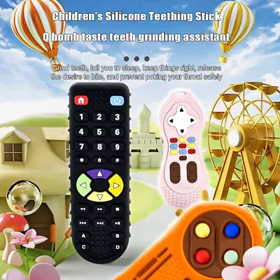 Silicone Baby Teether TV Remote Control Shape Teether   Pain Relief ZDP • £4.93