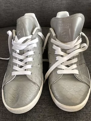 Adidas Stan Smith Silver Size US 7 UK 5.5 Women Ladies Girls Youth Skate Metalic • $35