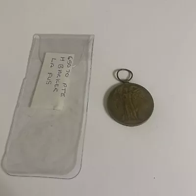 Ww1 Victory Medal Original- Lancashire Fusiliers- BARKER • £27.99