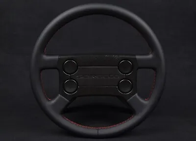 Volkswagen Scirocco Steering Wheel Golf Rabbit GTI MK1 MK2 VW OEM Leather Red • $390