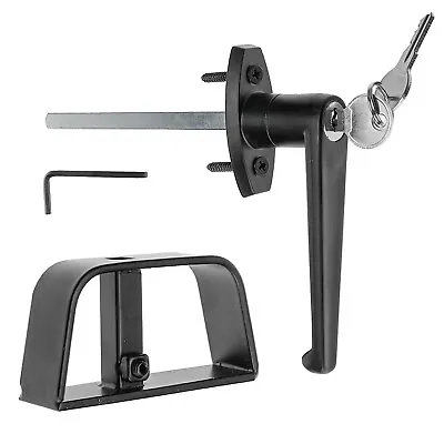 Shed Door Latch L-Handle Lock Kit W/ 2 Keys4-1/2  Stem Shed Lock Barn Door Lock • $19.34