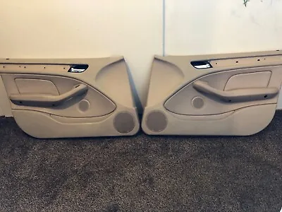 2000-2006 BMW E46 3-Series Two Front Interior Door Panels Beige Leather • $250