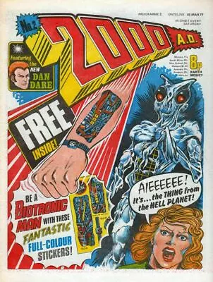 2000AD Prog 2 1st Judge Dredd Appearance Comic Issue 1st Dan Dare Cover 1977 • $880