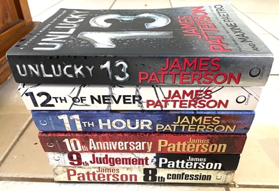 $27 • Buy James Patterson X5 Books Womens Murder Club 8th, 9th, 10th, 11th, 12th & 13
