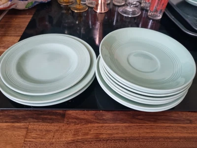 £7.50 • Buy Vintage Woods Ware Beryl Saucers Plates Lot X 10