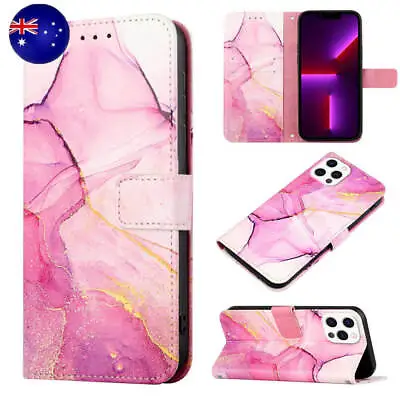 $7.78 • Buy Beauty Marble Flip Phone Case Cover For IPhone 11 Pro Max XR XS 8 7 SE3