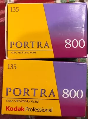 Kodak Professional Portra 800 (2-Pack) 35mm Color Negative Film 36 Exp 09/25Date • $39.95