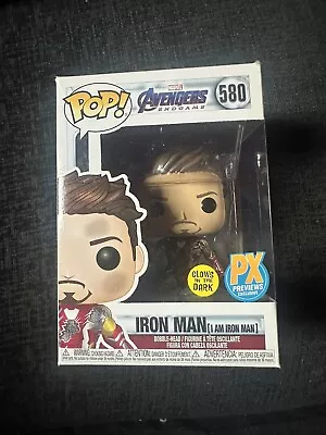 Funko Pop- Iron Man ( I Am Iron Man”) #580 - Endgame  Glow In The Dark Pop Vinyl • £11