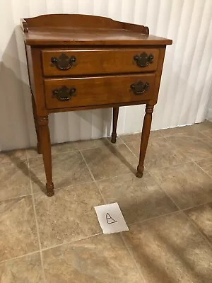 Ethan Allen Night Stand By Baumritter Heirloom Maple 2 Drawer Nightstand A • $349.99