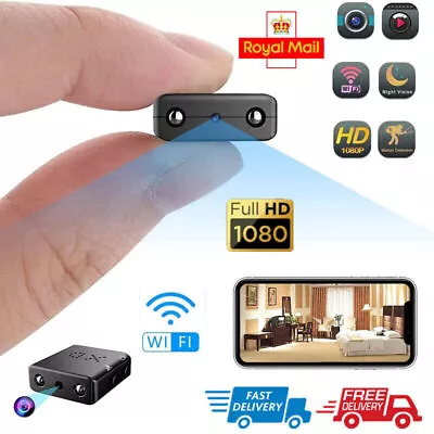 HD 1080P Mini Hidden Spy Camera Micro Home Security Night Vision Motion Cam UK • £11.64