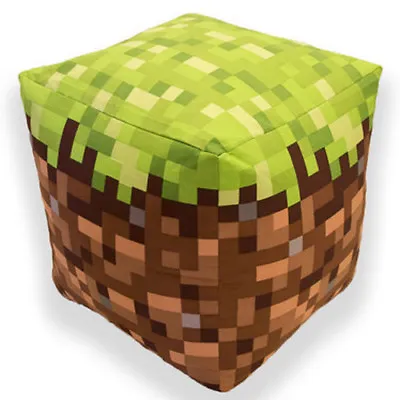 Official Minecraft Bean Cube Bean Bag Filled Chair Seat Bedroom Play TV Room • £24.95