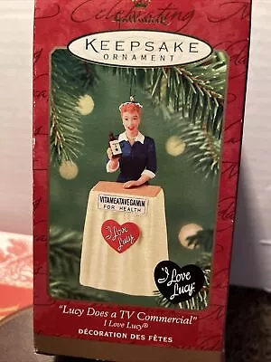 Hallmark Lucy Does A TV Commercial Christmas Ornament I Love Lucy 2001   MINT • $19.96