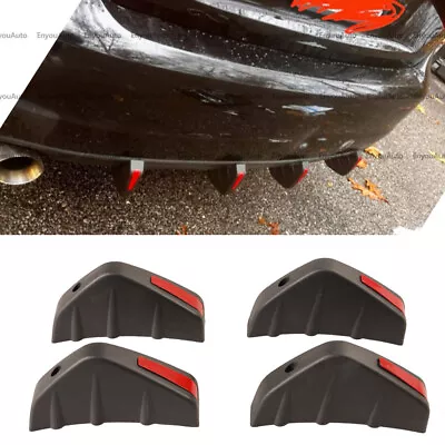 For Mazda Universal Rear Bumper Lip Diffuser Spoiler Splitter Black Red • $9.49