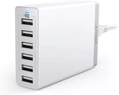 $49.99 • Buy Anker 60W 6-Port USB Wall Charger,